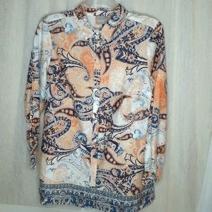 Chico's  Cotton Paisley  Blouse